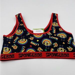 Torrid Sz 2(18/20)Cotton Love Rainbow Black&Red Always Proud SpongeBob B…